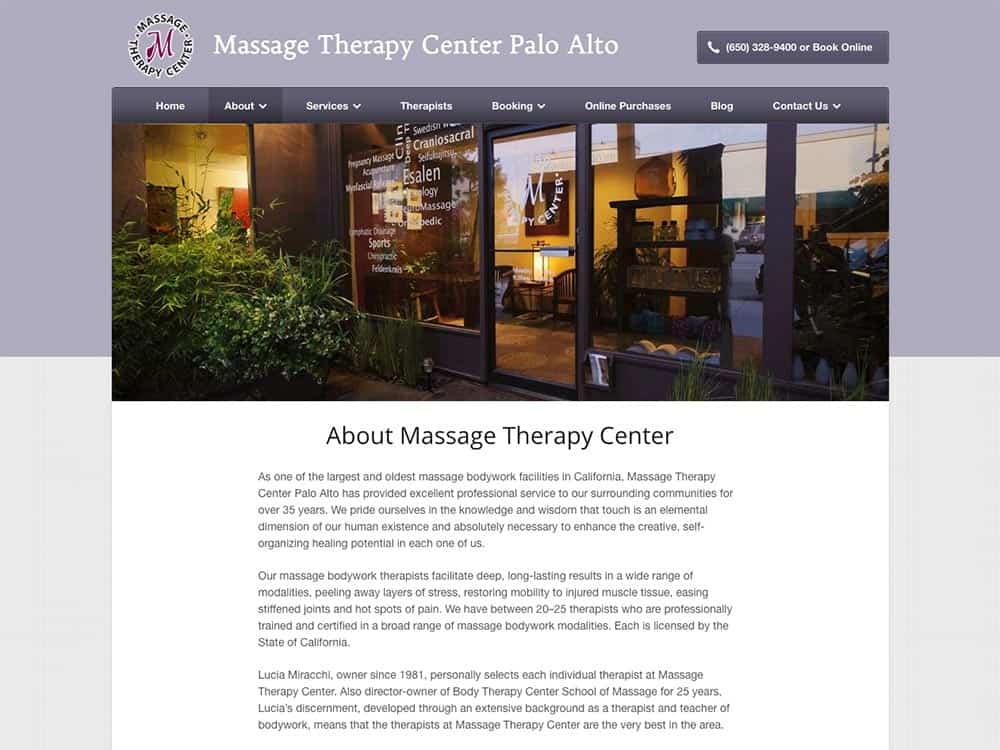 Massage Therapy Center About Page