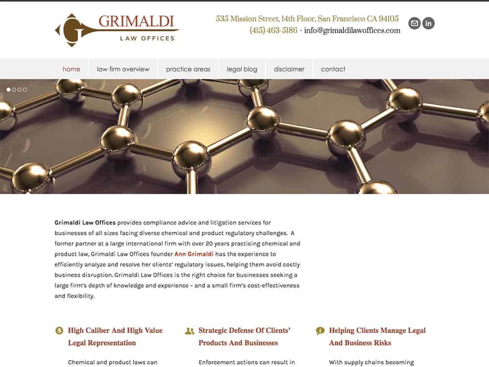 Grimaldi Law Offices Homepage