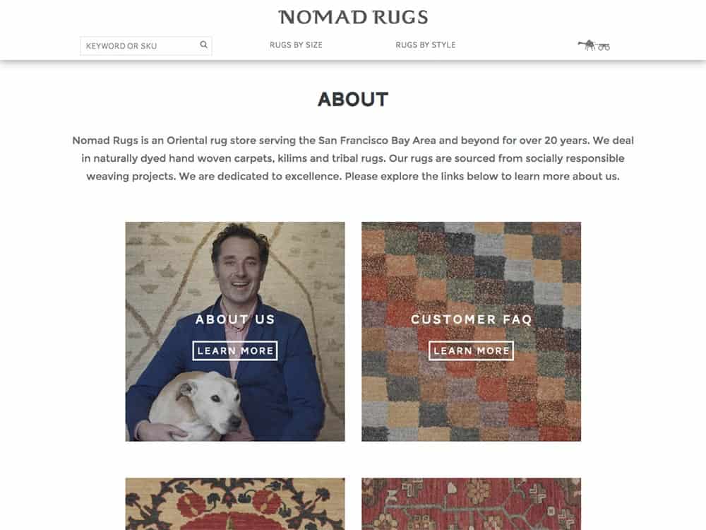 Nomad Rugs About Page