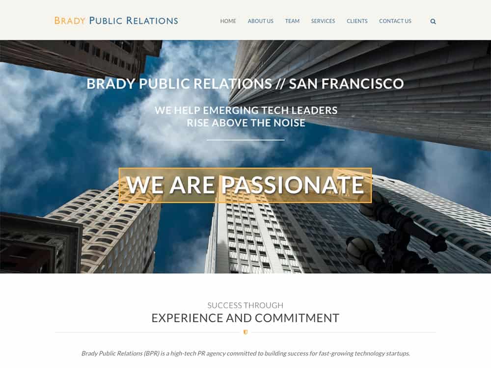Brady Public Relations Homepage