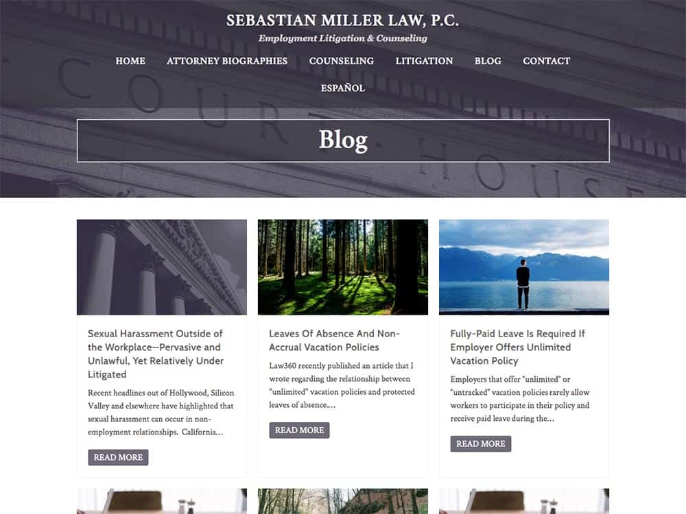 Sebastian Miller Law Blog Page