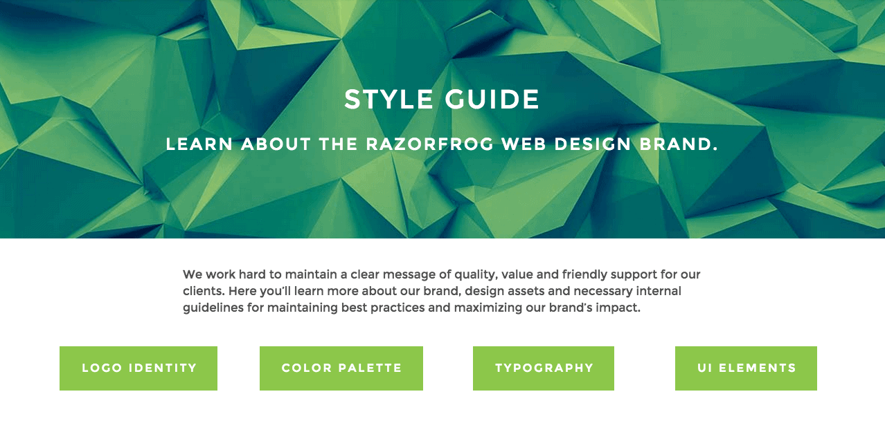 Razorfog Style Guide Example