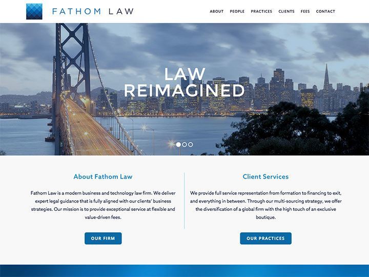 Fathom Law Homepage Capture