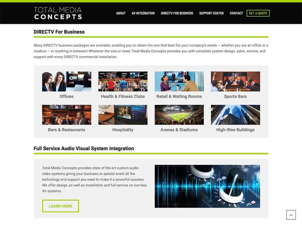 Total Media Concepts Homepage 2