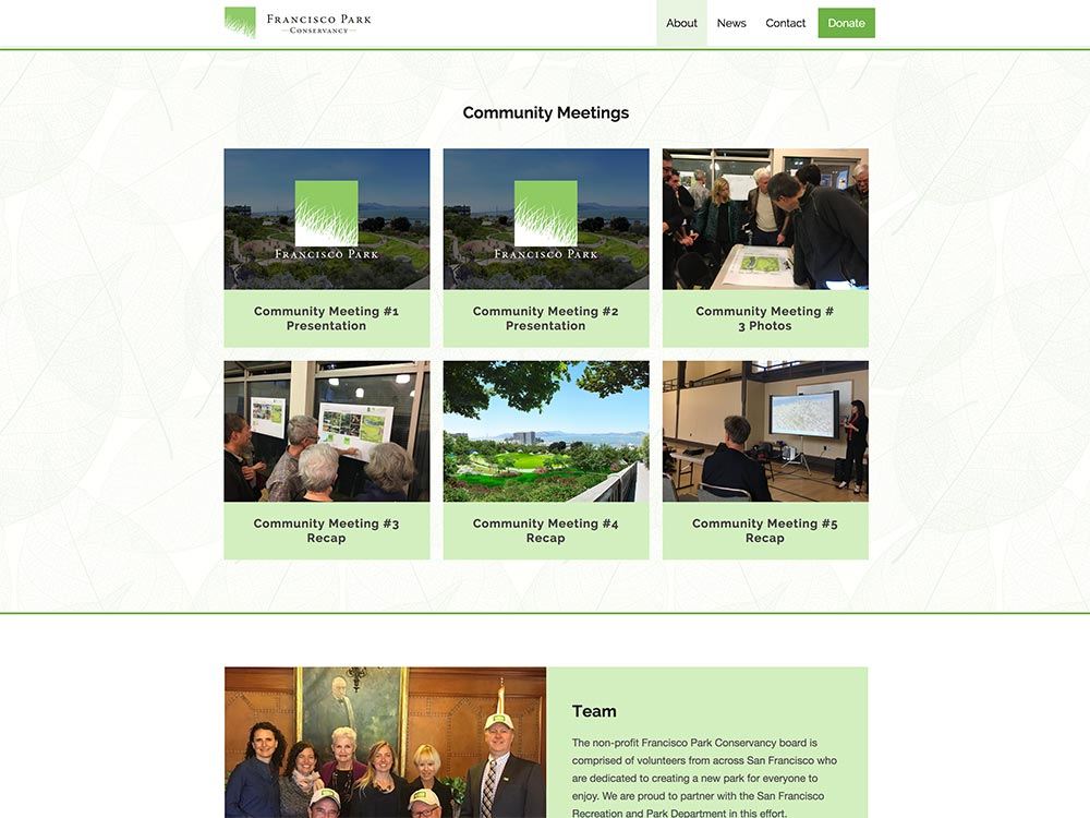 Francisco Park Community Engagement Page 2018