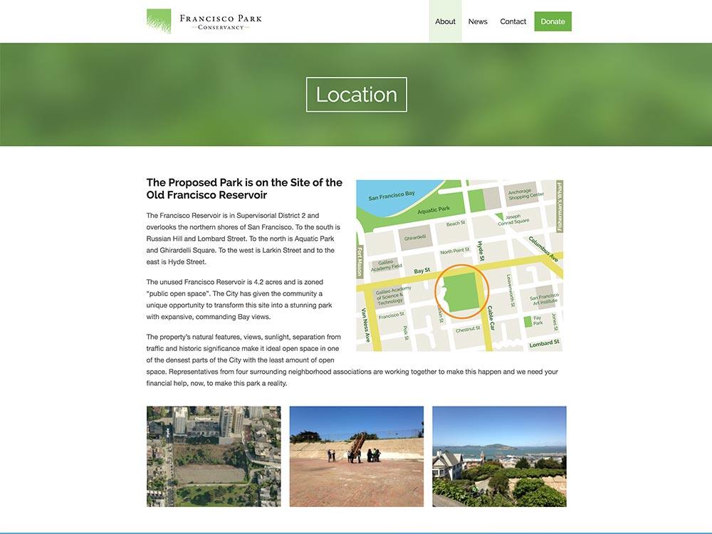 Francisco Park Location Page 2018