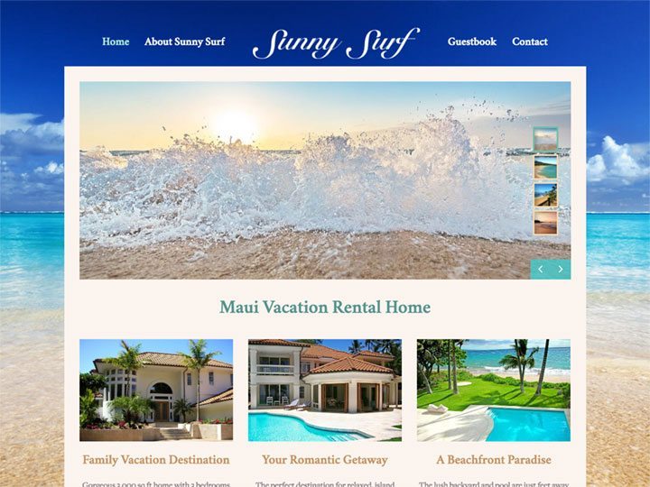 Sunny Surf Homepage