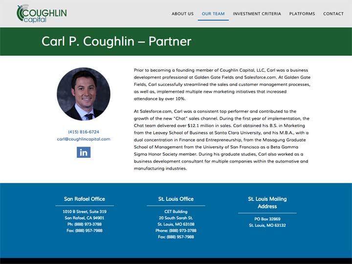 Coughlin Capital Partner Page