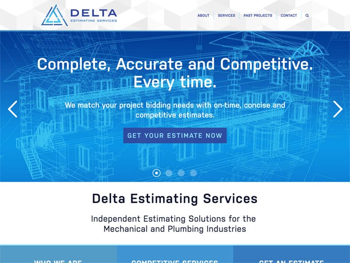 Delta Estimating Services Homepage 1