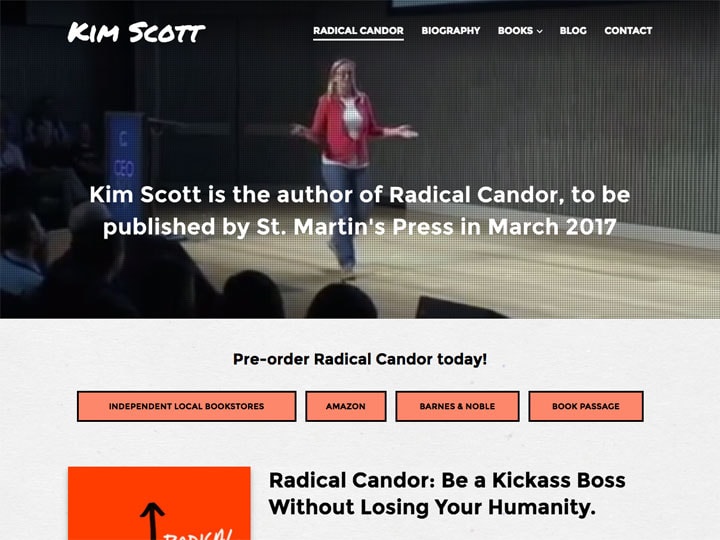 Kim Scott Homepage Capture