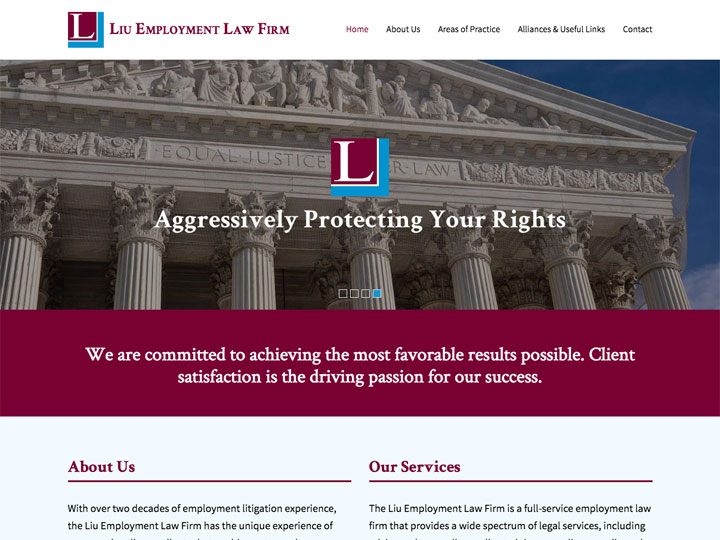 Liu Employment Law Homepage 1