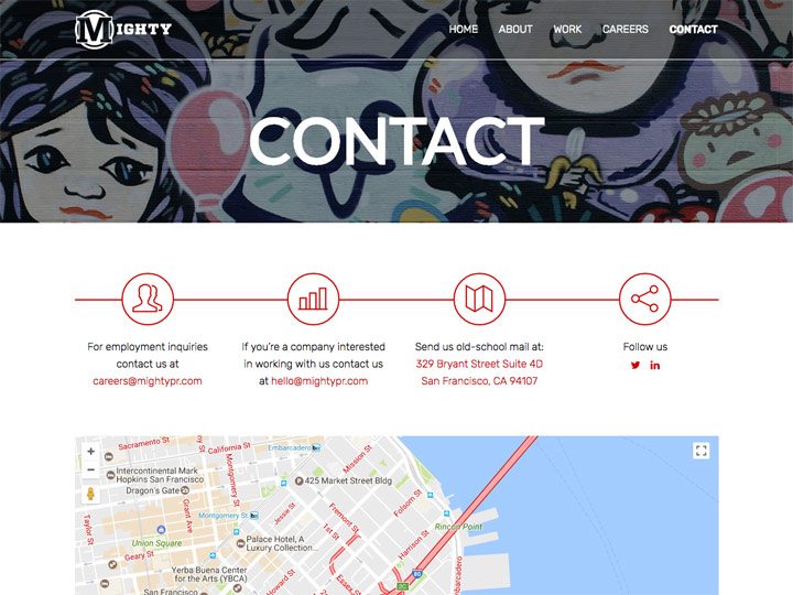 Mighty PR Contact Page
