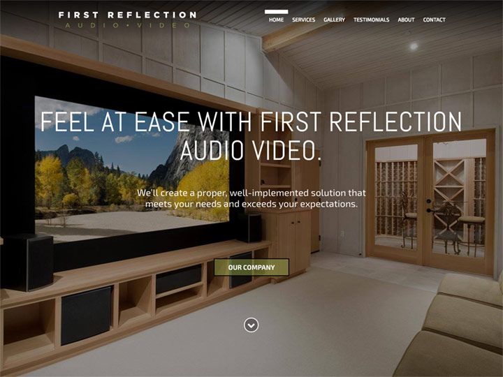 First Reflection Audio Video Homepage