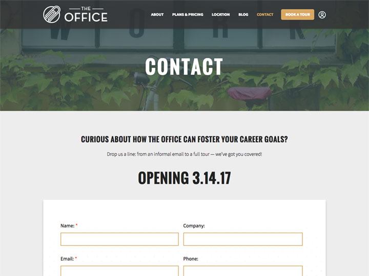 The Office Contact Page