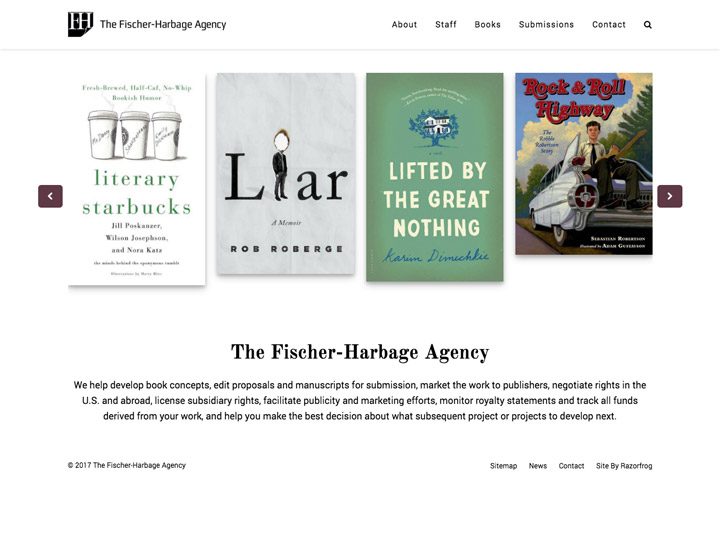 The Fischer-Harbage Agency Homepage