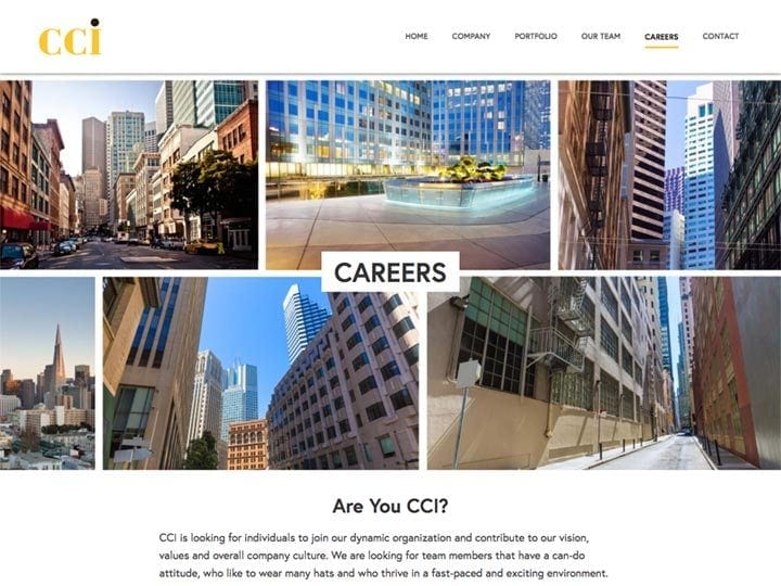 CCI General Contractor Careers Page