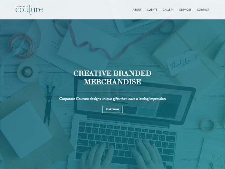 Corporate Couture Homepage 1