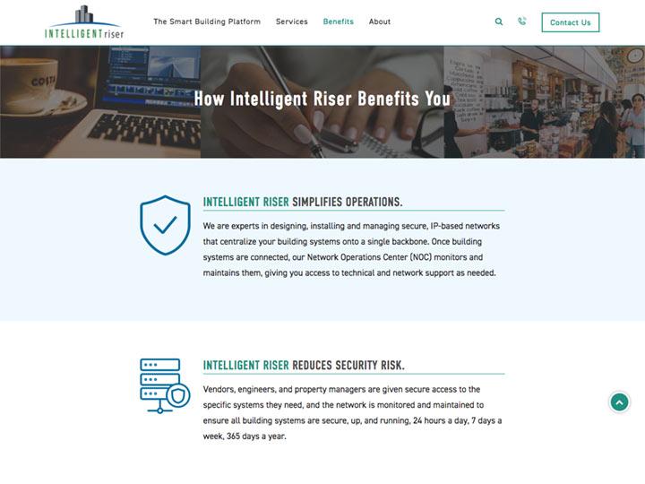 Intelligent Riser Benefits Subpage