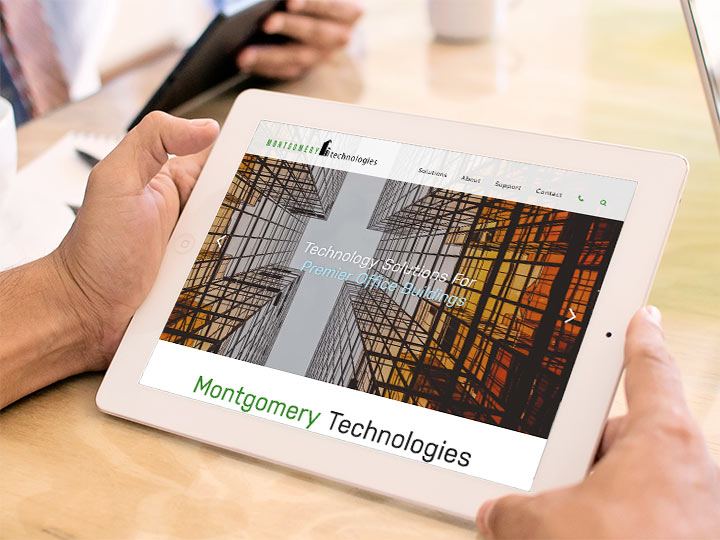 Montgomery Technologies viewed on an iPad