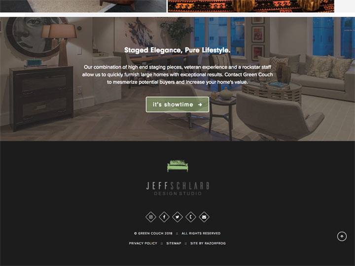 Green Couch Home Staging Page Footer