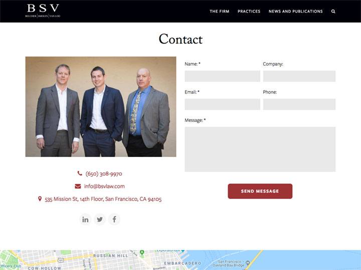 BSV Contact Page