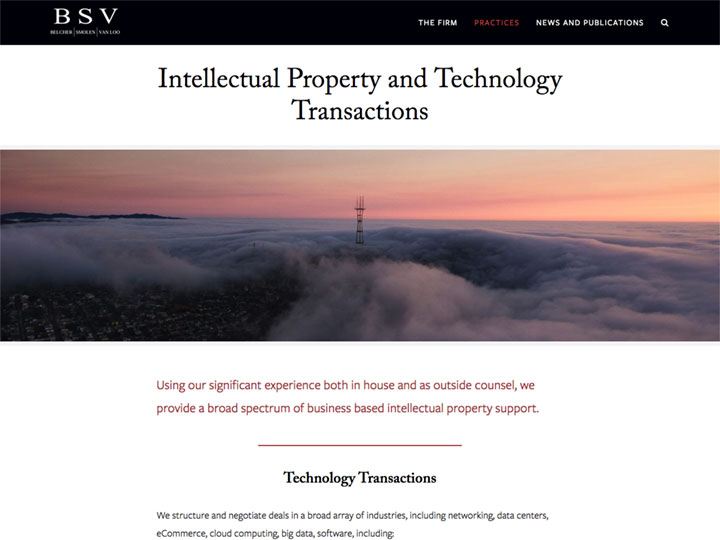 BSV Intellectual Property and Technology Transactions Page