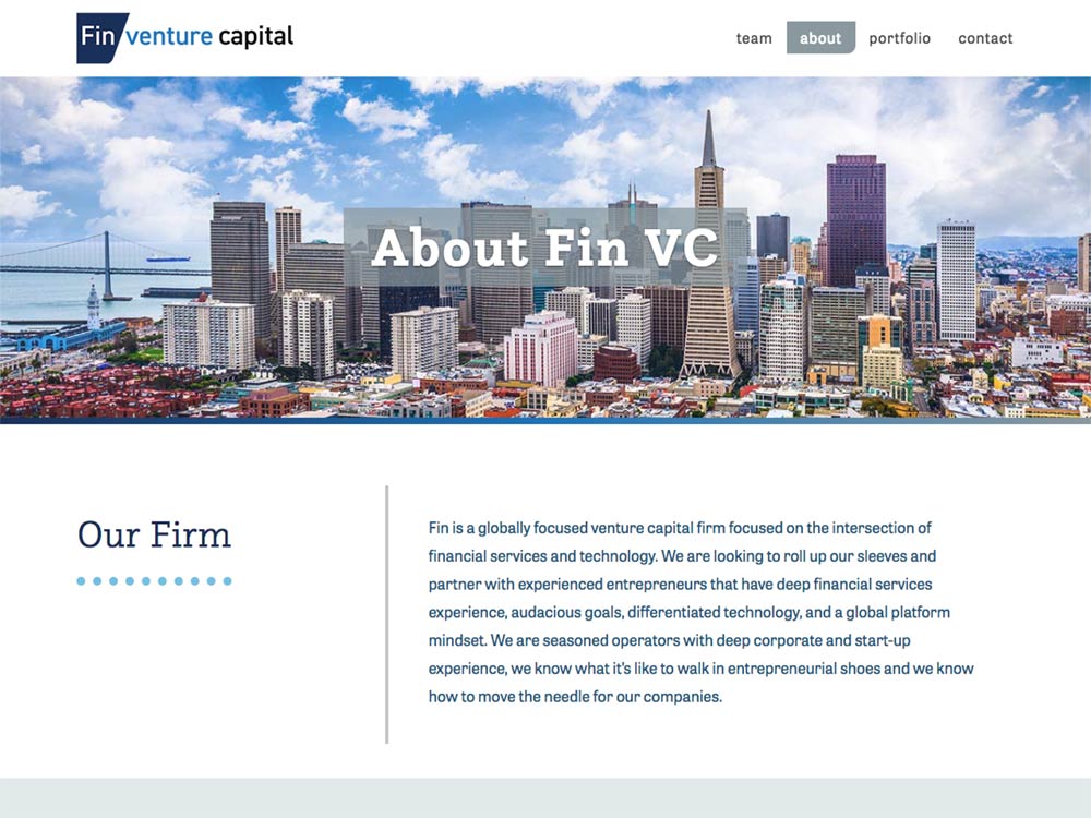 Fin Venture Capital About Page
