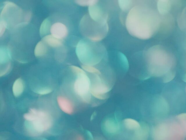 Abstract Bokeh Turquoise