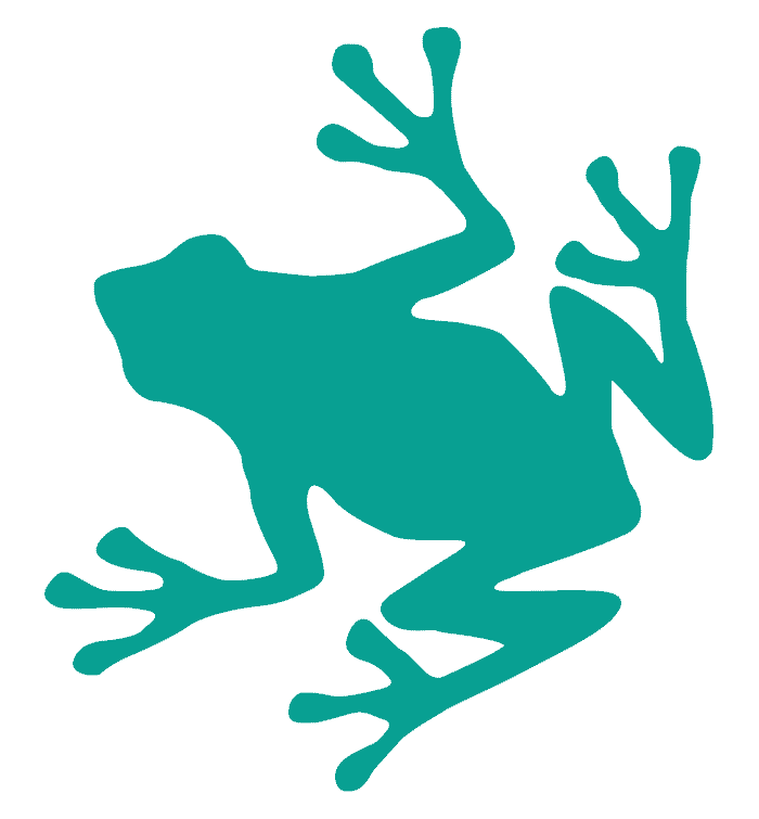 frog brandmark turquoise retina Frog Brandmark Turquoise Retina