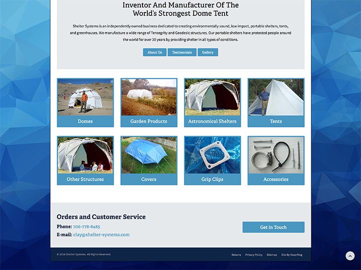 Shelter Systems Homepage 2