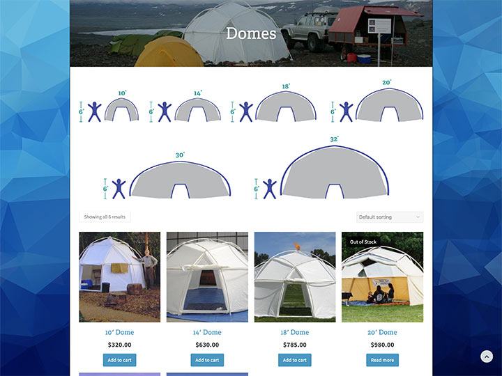 Shelter Systems Shop Domes Page
