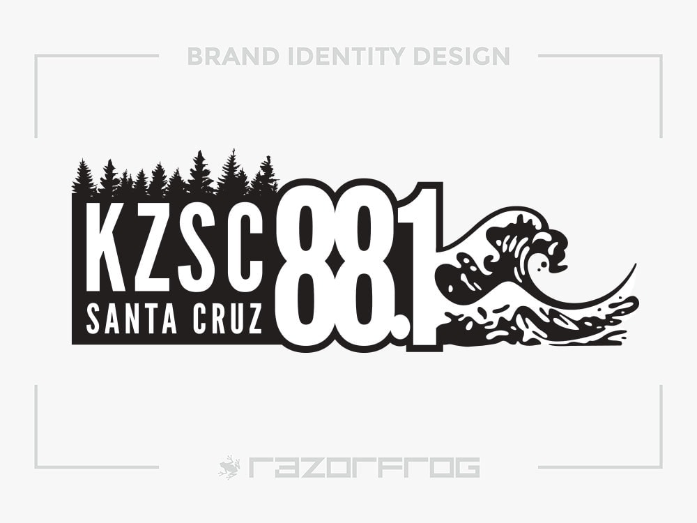 KZSC Santa Cruz 88.1 FM Logo Design