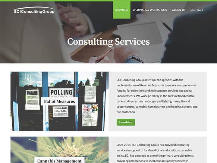 SCI Consulting Group Services Overview Page