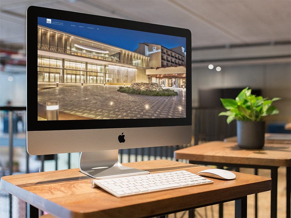 BFS Landscape Architects Viewed on an iMac