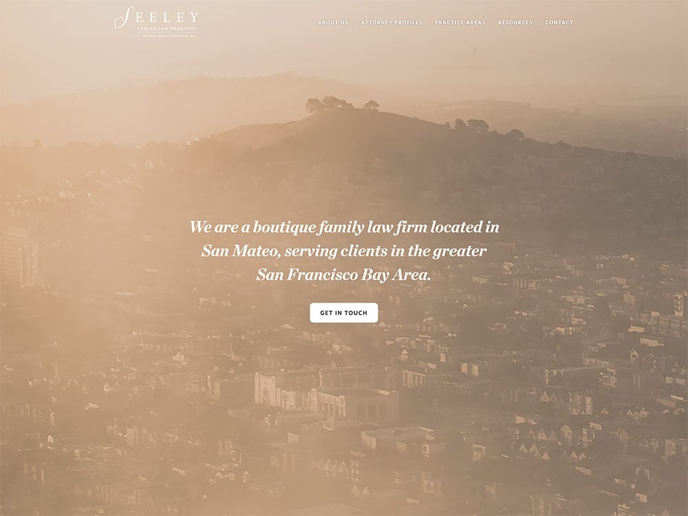 Seeley Family Law Practice Homepage 1