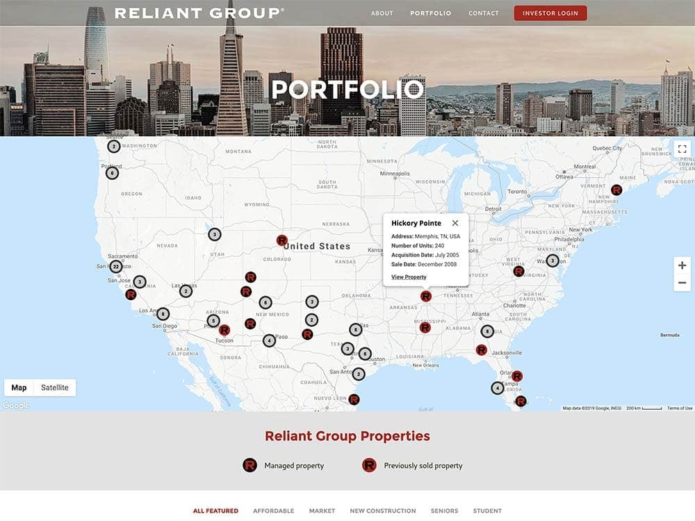 Reliant Group Portfolio Page 1