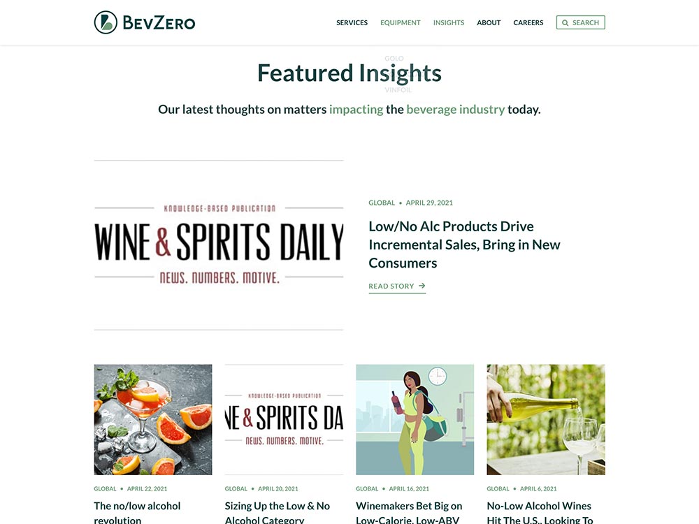 BevZero 2021 Insights Page