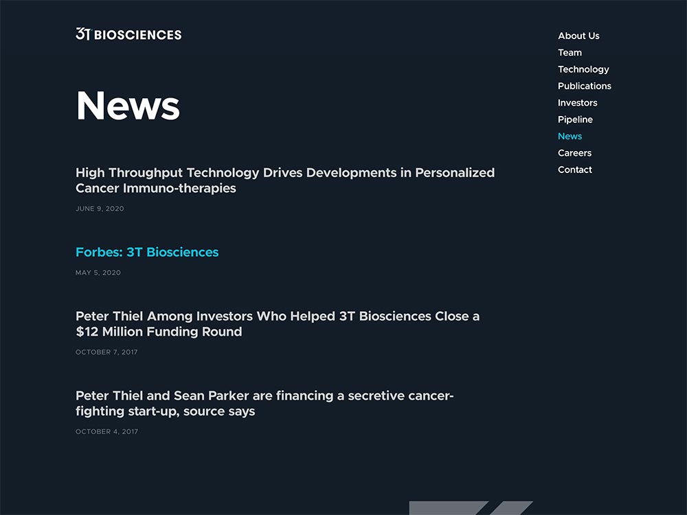 3T Biosciences News Page