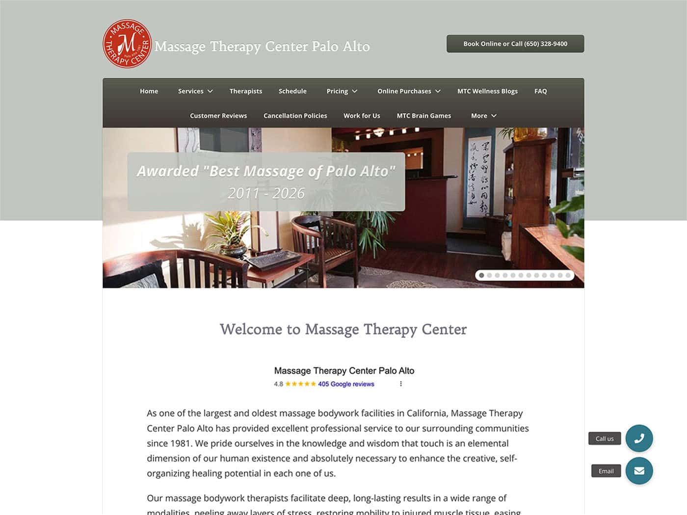Massage Therapy Center Homepage