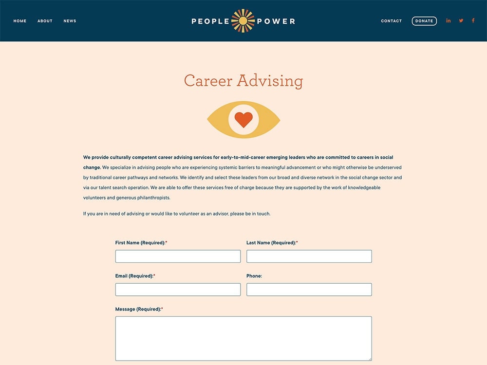 People Power Career Advising Page