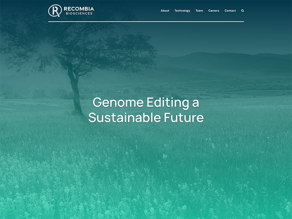 Recombia Biosciences Homepage 1