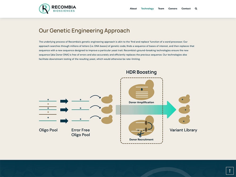 Recombia Biosciences Technology Page 2