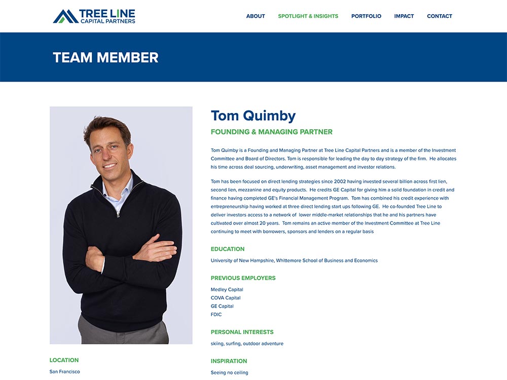 Tree Line Capital Partners Team Member Page