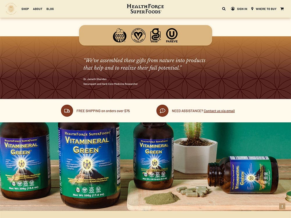 HealthForce SuperFoods Single Product Page 2