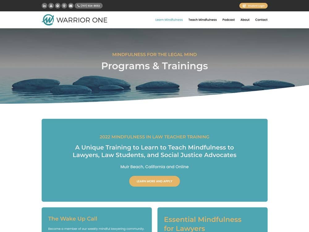 Warrior One Programs and Trainings Page