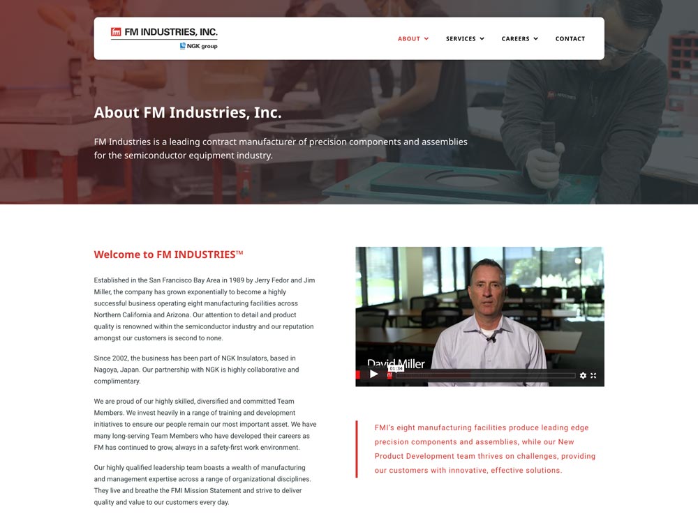 FM INDUSTRIES About Page