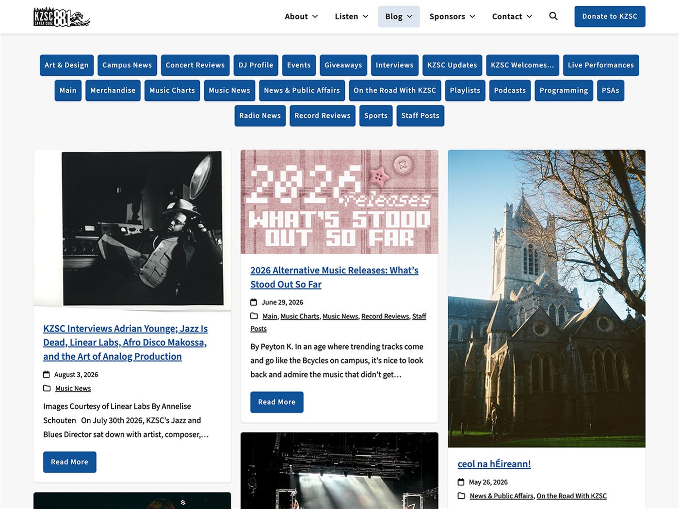 KZSC Blog Page