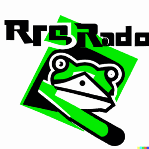 DALL·E 2022 08 11 10.56.43 Razor Frog Web Design Logo 2001