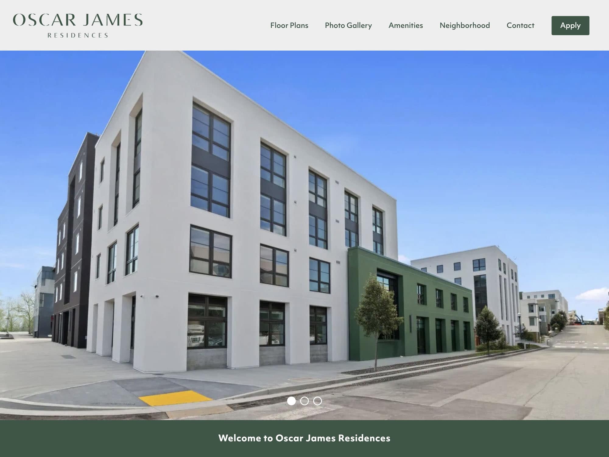 Oscar James Residences Homepage 1