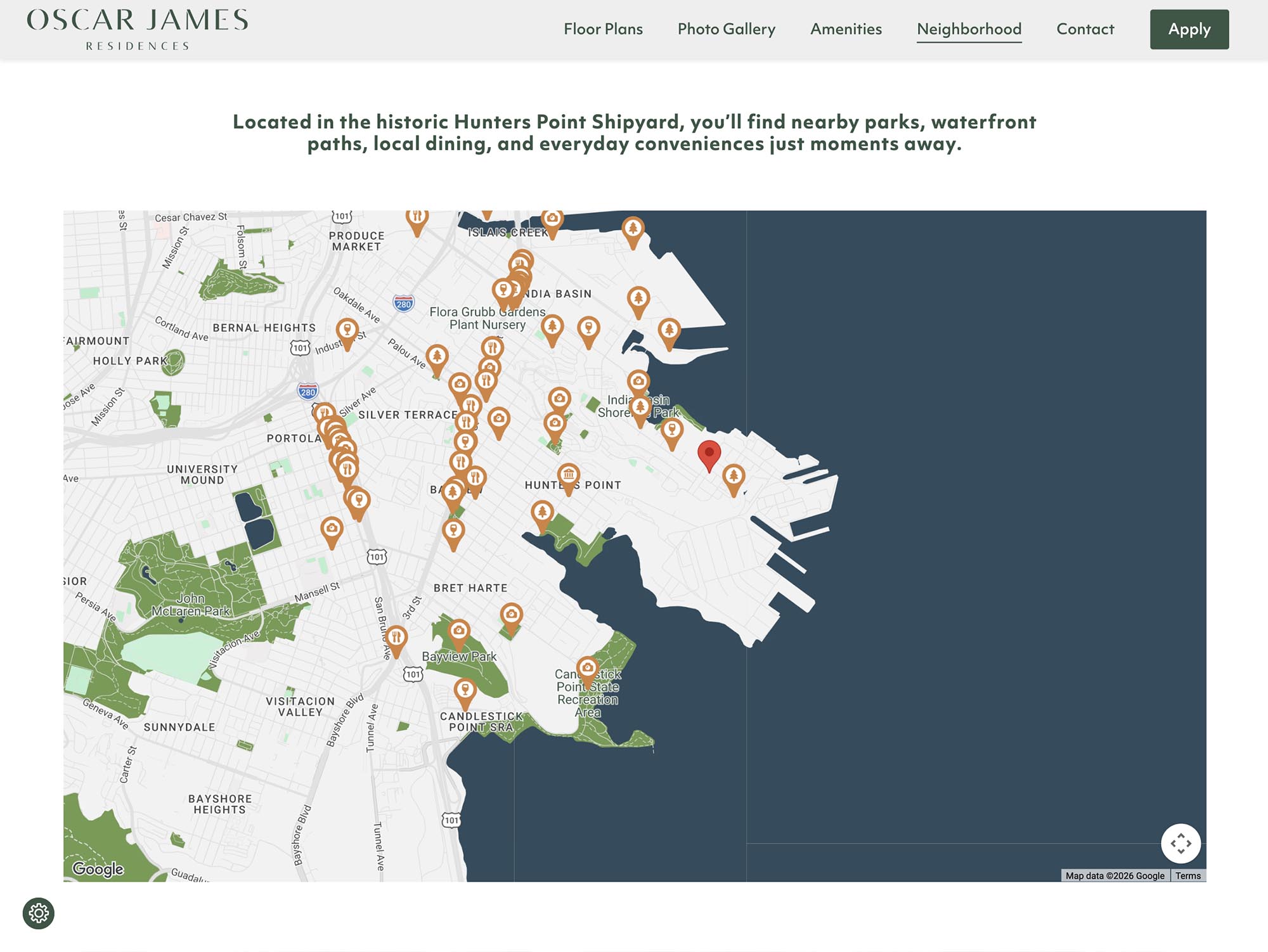 Oscar James Residences Neighborhood Page